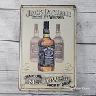 Jack Daniels Whiskey Vintage Style Tin Sign Reproduction w/ Pre-Drilled Holes
