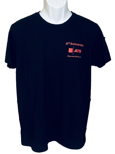 Herren Large T-Shirt Grafikdruck Schwarz Kurzarm Rundhals 100% Baumwolle Weich
