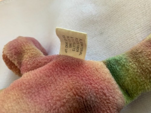 Retired RARE Ty Beanie Baby Tie Dye “Lizzy “ 4033 MWMTs 3rd hang/ 1st gen tush - Picture 8 of 9