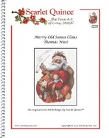 Scarlet Quince Nas001lg Merry Old Santa Claus By Thomas Nast Counted Cross St... on sale Scarlet Quince Nas001lg Merry Old Santa Claus By Thomas Nast Counted Cross St... on sale