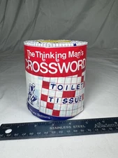 VTG Prank Toilet Paper "Thinking Man's Crossword" NOS sealed 1975 Japan Joke