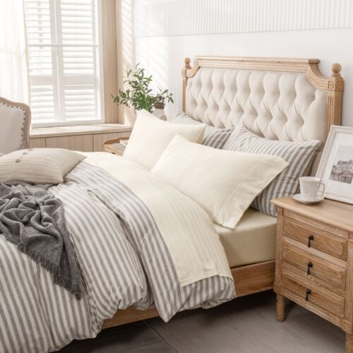 Ultra Soft Jersey T-Shirt Cotton Deep Pocket Sheets Set 4pc Bedding Q/K/F/T/CK - Picture 171 of 182