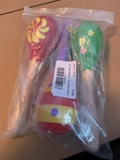 New Lot of 3 Fiesta Fun Party Maracas Mexican Spanish, Noise Maker Favors