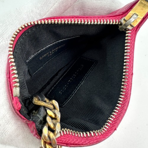 YSL Yves Saint Laurent CASSANDRA matelasse Leather Coin Wallet 403182・0715 - Picture 23 of 24