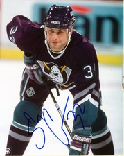 Stu Grimson 8x10 Autographed 8x10 photo Anaheim Ducks Free Shipping   #S2840