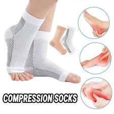 3-Pack Anti-Fatigue Compression Socks - Breathable  Seamless Design S-XL
