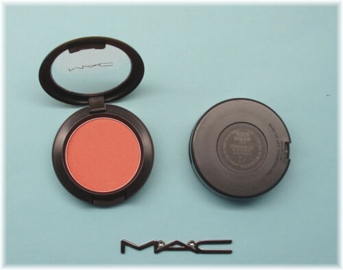 Zwei neue MAC *MODERN MANDARIN* Satin Powder Blush ~ rot orange ~ eingestellt - Bild 2 von 2