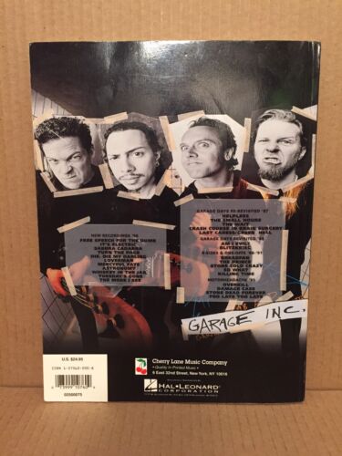 Metallica Garage Inc. Bass Guitar Tab Songbook 1999 Cherry Lane TPB Good Cond - Picture 2 of 9
