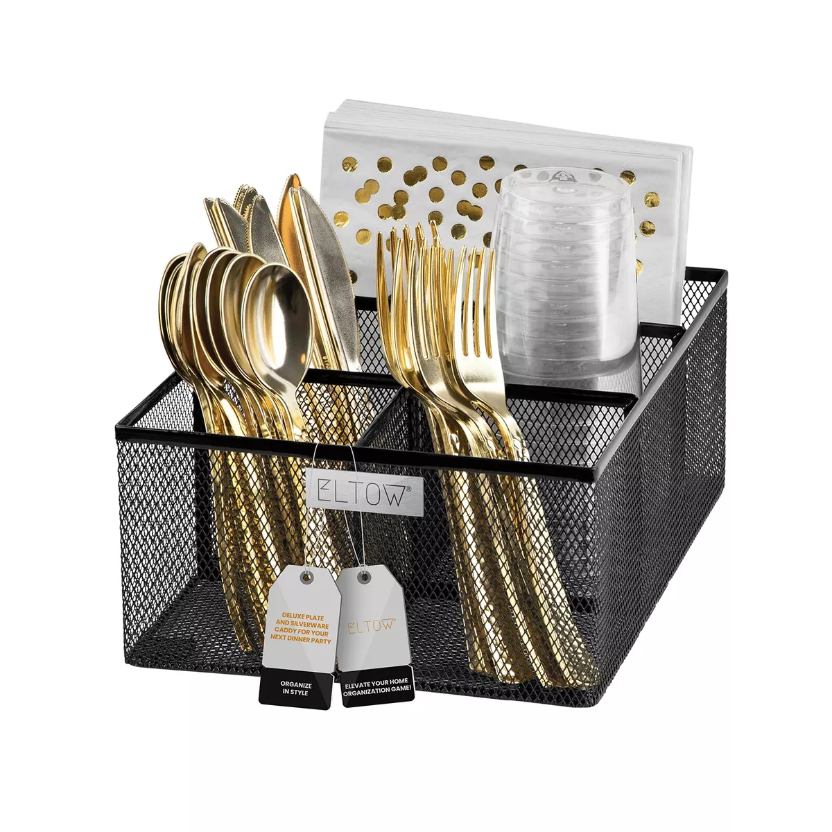 Plate and online silverware caddy