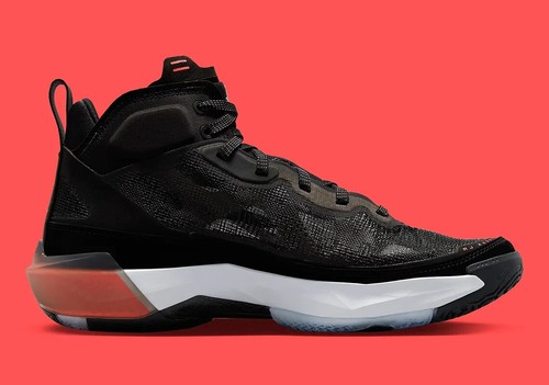 Nike Air Jordan XXXVII 37 Black Hot Punch Red White DD6958-091 Men's 12 Shoes - 第 10/13 張圖片