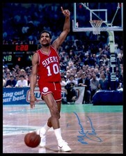 MAURICE CHEEKS SIGNED 8X10 PHOTO - PHILADELPHIA 76ERS