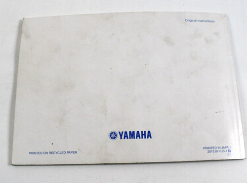 Genuine 2013 Yamaha TMAX / XP500 / XP500A / English Owners Manual 59C28199E2 - Picture 15 of 15