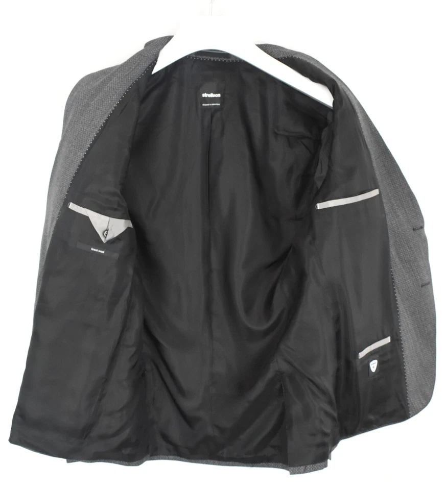 Blazer Strellson Alvin Hombre Sencillo Pecho (UE) 50 Botones Forrados Foto 4 de 4