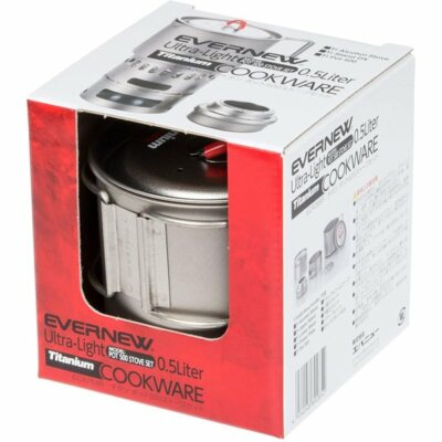 バーベキュー・調理用品 EVERNEW Ti Mug pot 500 Stove set ECA268R EVERNEW titanium mug pot 500 stove set RED ECA268R NEW From JAPAN