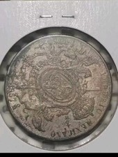 ERROR ROTATED DIES VERY RARE MEXICO 1867 UN PESO MAXIMILIANO SILVER COIN