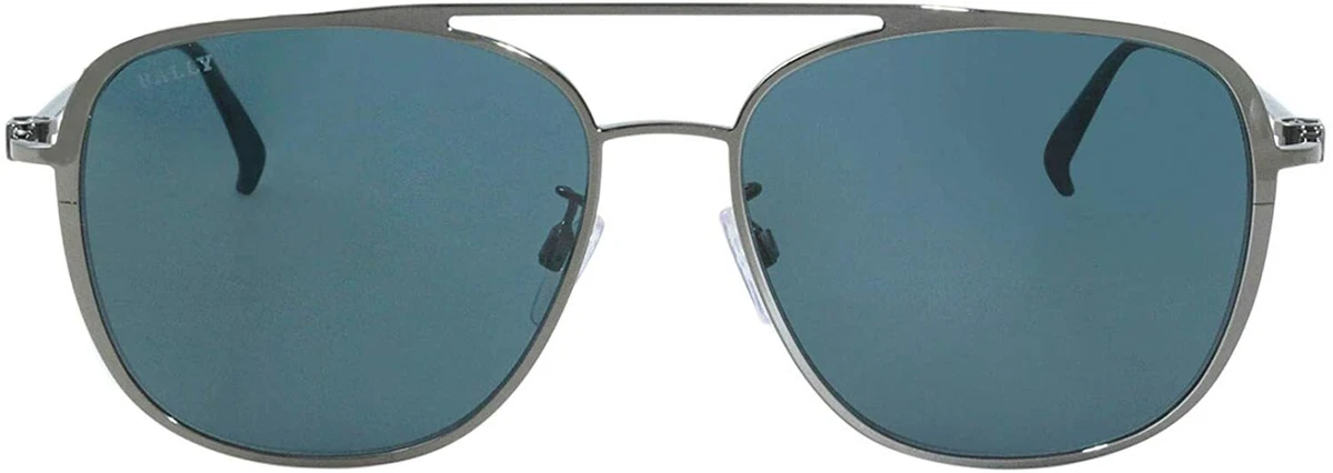 Authentic Bally Aviator Sunglasses with Gradient Gray Lenses Bally BY0024-D Full Rim Aviator Shiny Gunmetal Benin | Ubuy main image 3