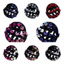 USA CUTE HANDMAD SMALL ACRYLIC HAIR CLAW CLIP JAW HAIRPIN RHINESTONE CRYSTAL A8