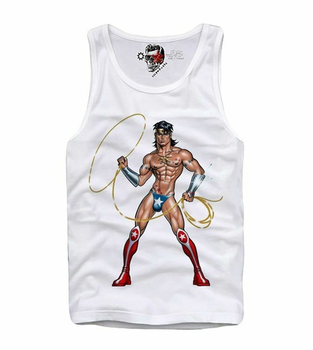 T SHIRT TANK TOP VEST GAY CAPTAIN USA 