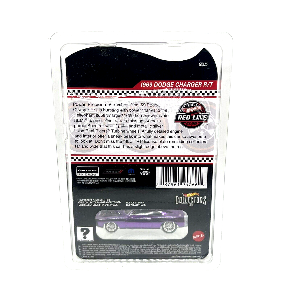 ✓ 2021 Hot Wheels RLC Selection 69' Dodge Charger R/T Purple 1969