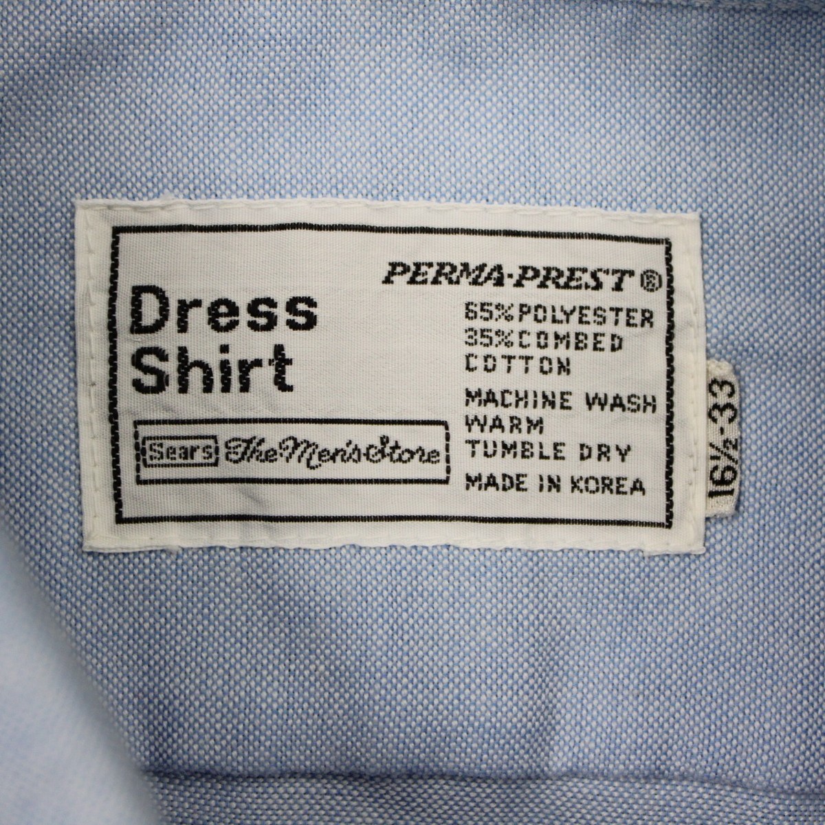 Chemise flanelle Perma-Prest | Carreaux Bleu & Blanc - Made in USA