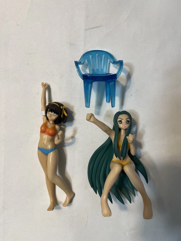 Lote de figuras de anime de colección Melancholy Haruhi Suzumiya Nagaru Tanigawa 2006 Bandai Foto 4 de 4