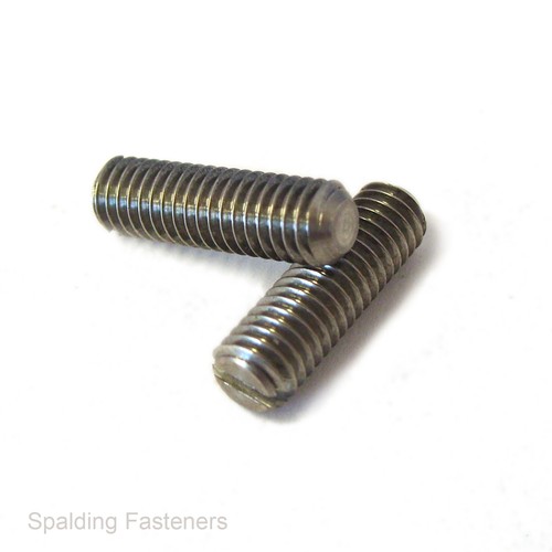 M2 M3 M4 M5 M6 A2 Stainless Steel Set Slotted Grub Screws - 2 To 30mm - 第 1/1 張圖片