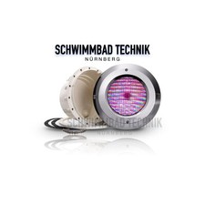 LED Unterwasserscheinwerfer  RGB 45W Poolleuchte Edelstahl-Blende Fernbedienung