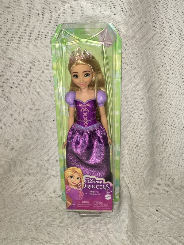 Mattel Disney Princess Rapunzel 12” Fashion Doll, Sparkling Look Blonde New Pack