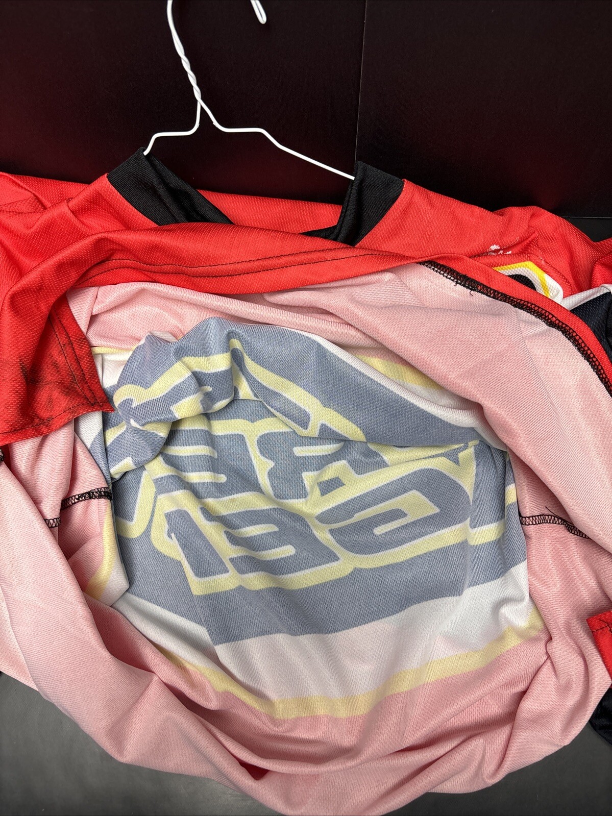 NOS (L) Free Agent Knucklebone Bicycle Factory Team Racing Jersey Bmx GT Mini SE