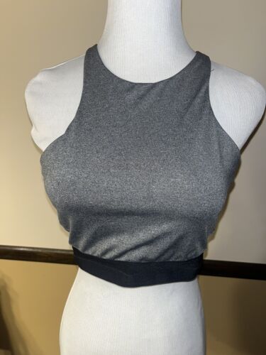 Marika Tek Women's Grey/Coral Sports Bra Size Medium
