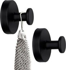 2-Pack Suction Cup Hooks for Shower, Bathroom, Hanging Towels, Robe for Mounting