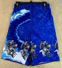 Maui and Sons Board Shorts Youth L 14 / 16 Swim Trunks Surf Shark New w/out Tag