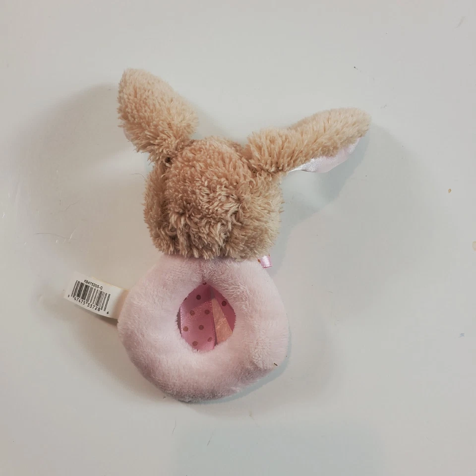 Dan Dee Conejo Conejo Satinado Orejas Anillo Bebé Sonajero Felpa Seguridad Foto 2 de 4