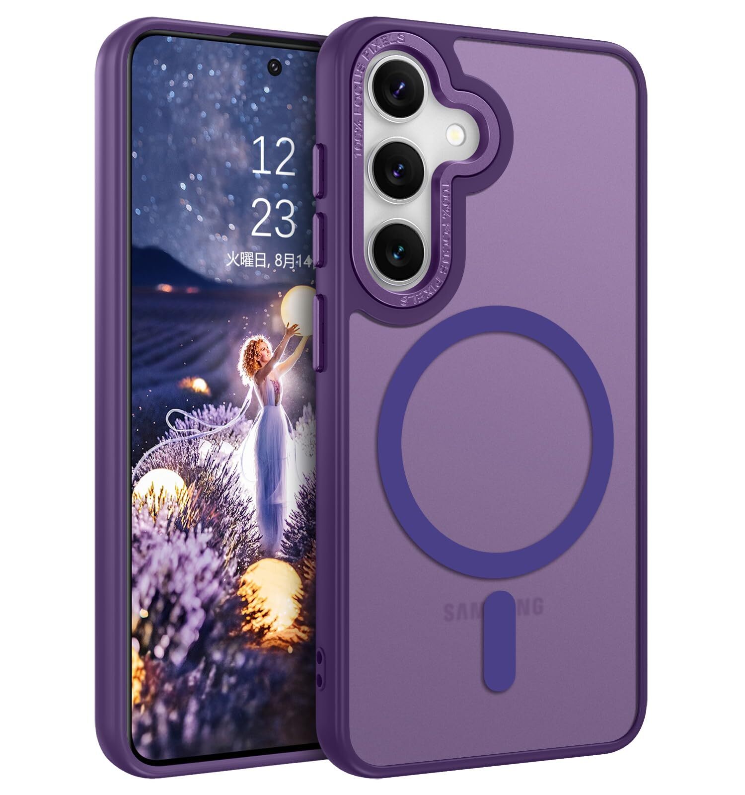 BENTOBEN for Galaxy S24 Case MagSafe Compatible Translucent Matte Wireless  835