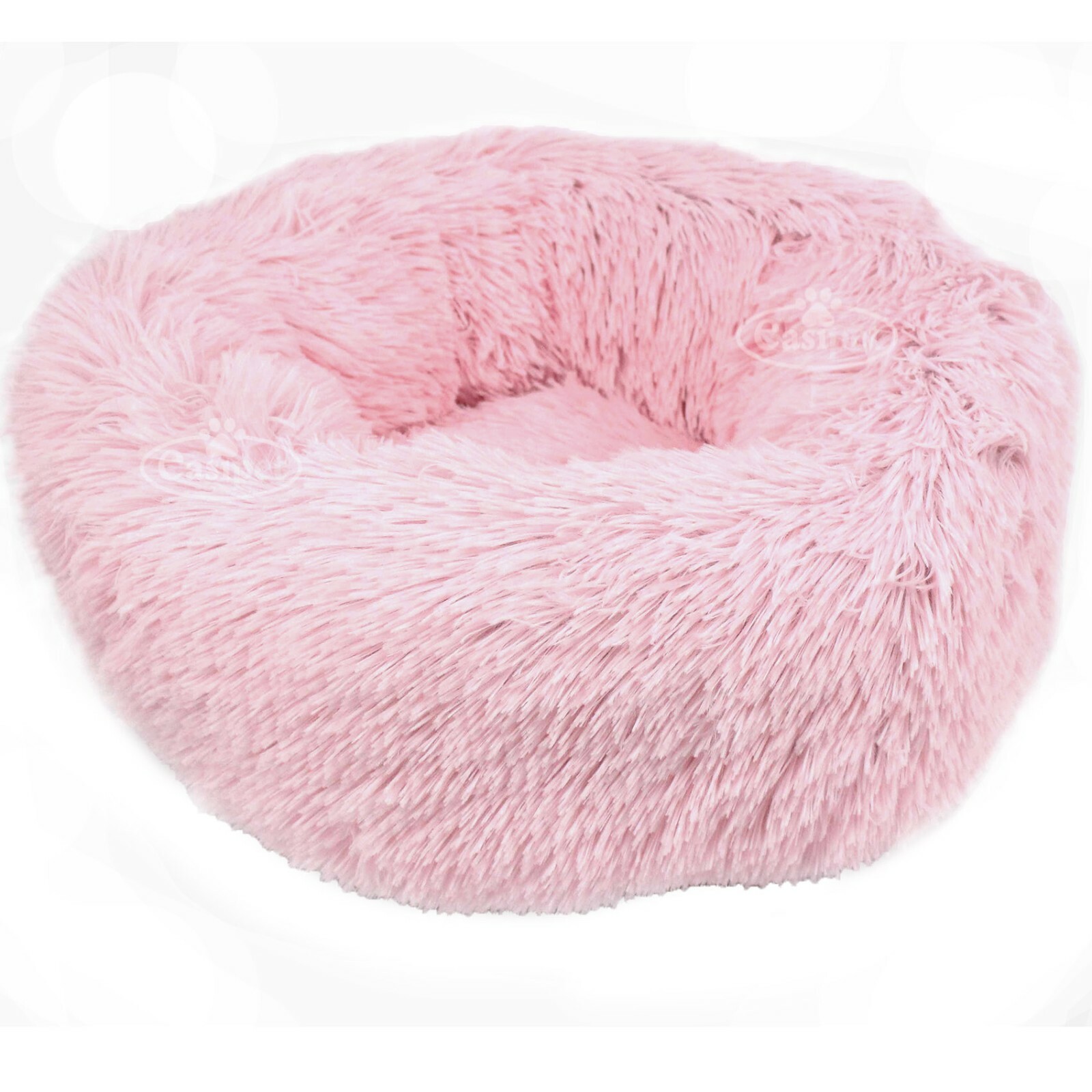 Dog Bed Fluffy Donut Cat Kitten Puppy Pet Cushion Calming Mattress eBay