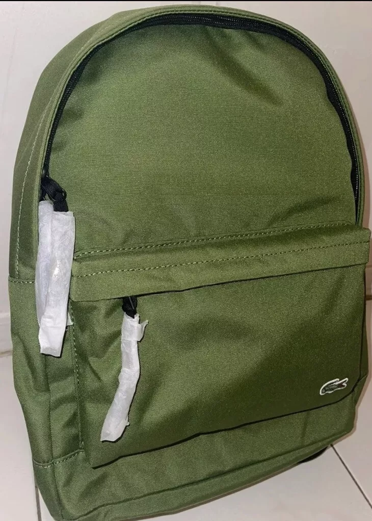 lacoste backpack green