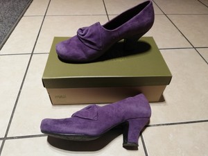 purple suede shoes