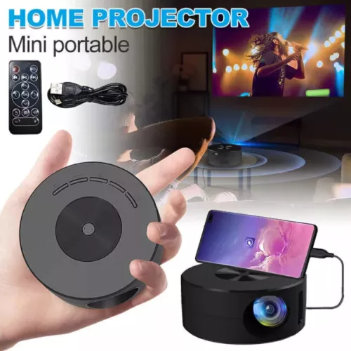 Mini Projector Portable LCD 1080P HD Home Cinema Phone Projection NEW/BK - Picture 6 of 18