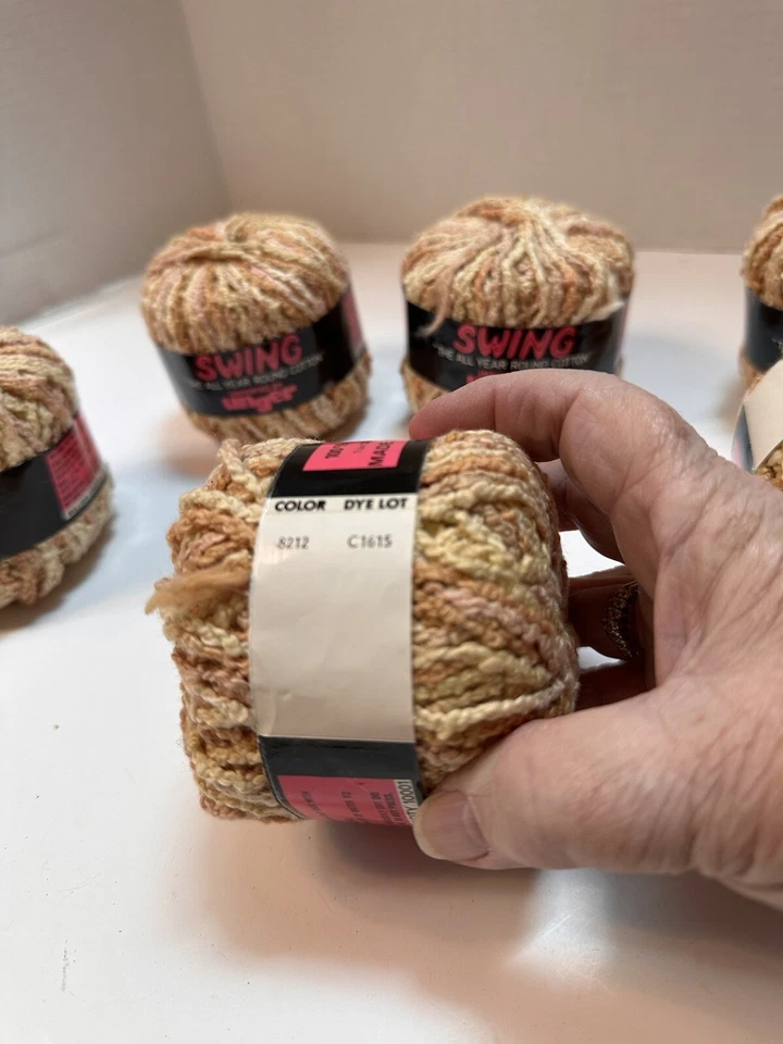 Lote de 6 hilos oscilantes Unger 100 % algodón 1,75 oz Col 8212 C1615 hechos/Francia Foto 3 de 4