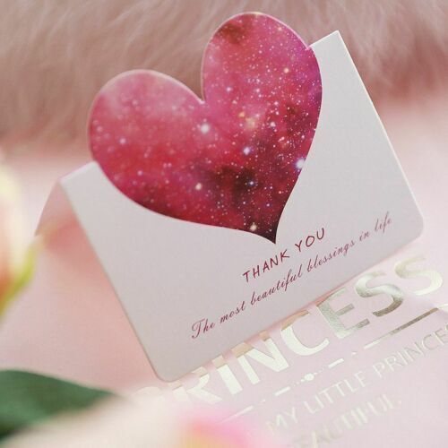 Valentine's Small Day Card Flower Heart Greeting Lover Card - Picture 6 of 17