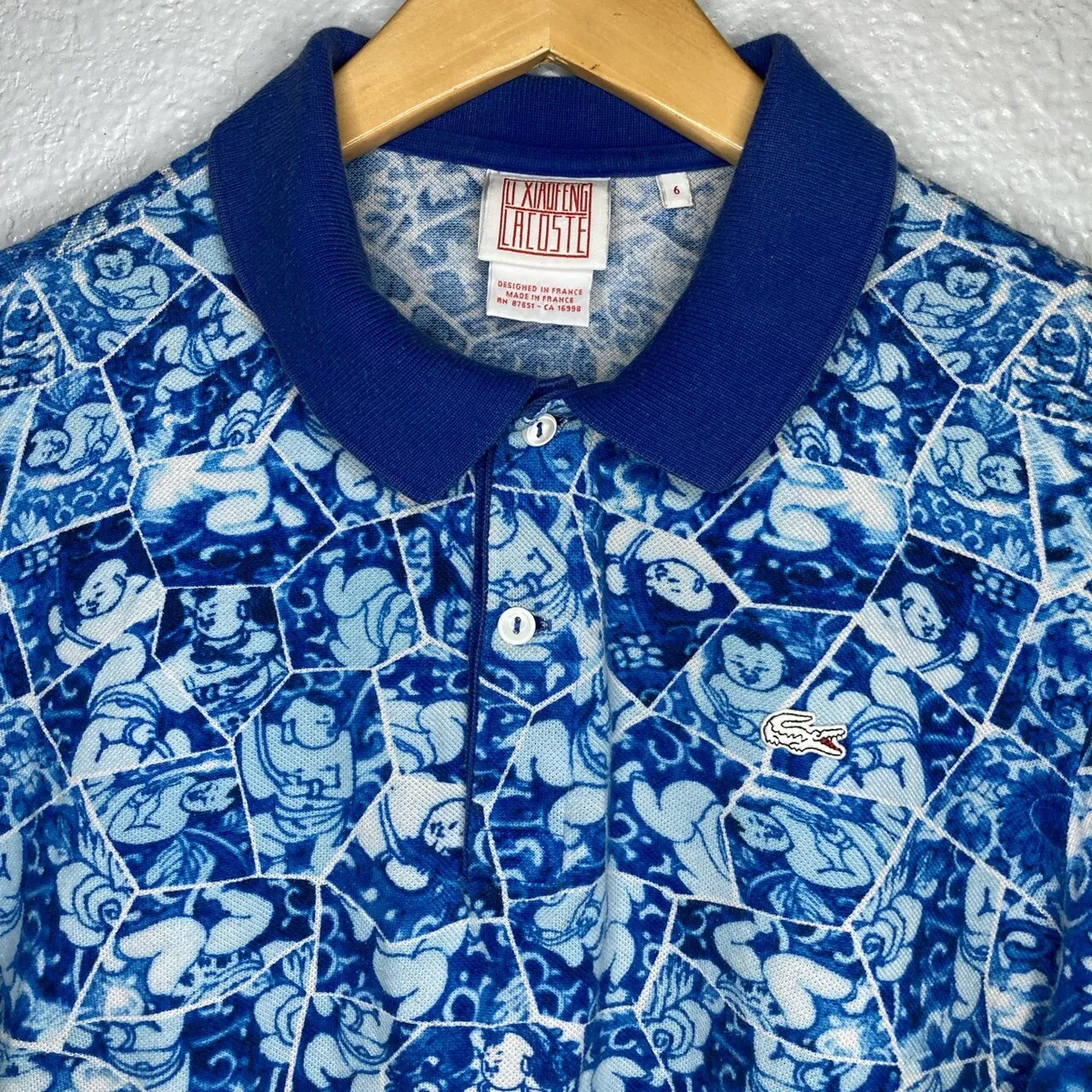 Rare Lacoste limited edition Porcelain Polo Li Xiaofeng Med