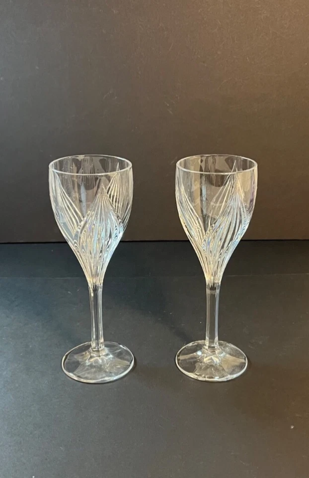 Набор из 2 ~ выбрать количество ~ GORHAM кристалл примулы стекла кубок новом состоянии - Изображение 4 из 4