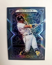 2022 Panini Chronicles Baseball RONALD ACUNA JR. Obsidian BRAVES #40