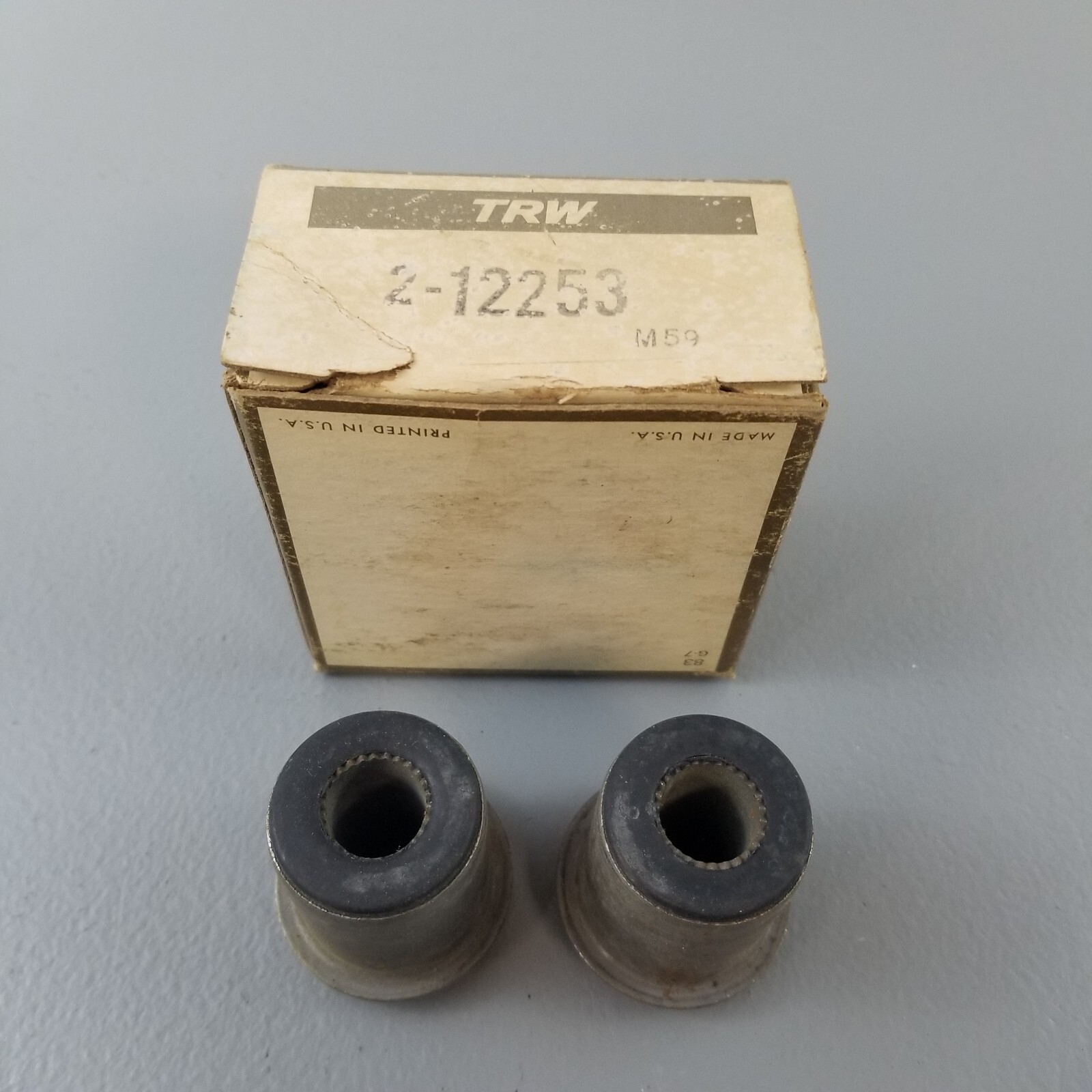 NOS TRW Idler Arm Bushings (pair) pn 212253 1965up Ford Lincoln