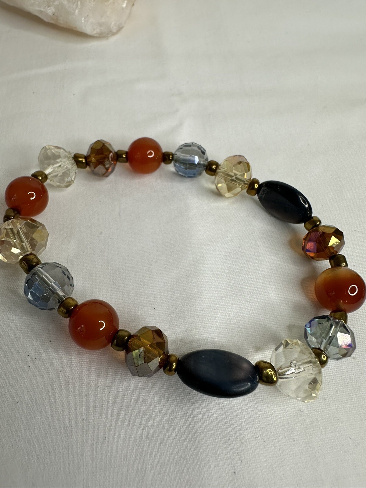 Two Multi Colored Beaded Stretch Bracelets - image 4