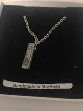Mobile Phone PP-G15 Emblem Silver Platinum Plated Necklace 18" 