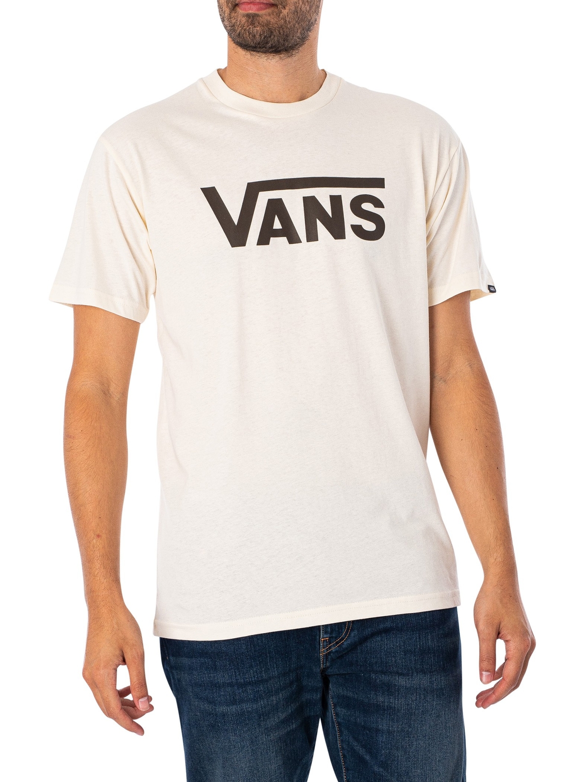 Мужская классическая футболка Vans бежевый 2190₽