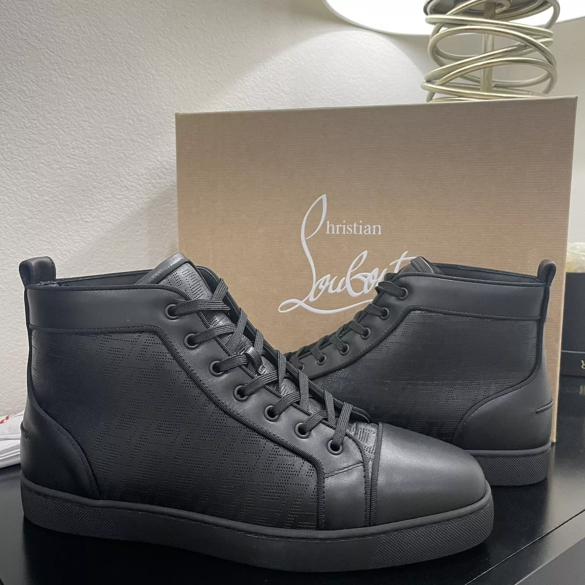 Christian Louboutin Louis Orlato Black Calf Mens, Women's Fashion