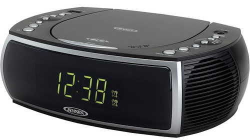 Jensen JCR322 Modern Home CD Tabletop Stereo Clock Digital AM/FM Radio CD Player - Picture 2 of 4