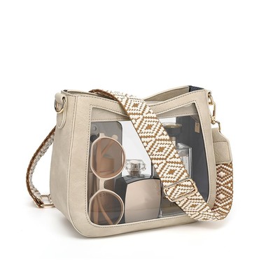 Clear Crossbody Bags for Stadium Events, Clear bag for Women Stadium Approved...